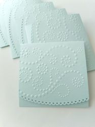 Перлени Релефни заготовки за картички - Aquamarine - 1 бр.