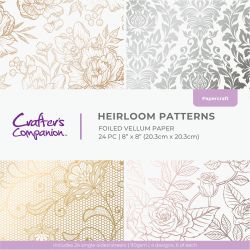 Комплект дизайнерски паус с металиков печат - Heirloom Patterns - 24 листа