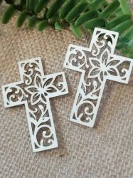 Кръст с флорални мотиви - 2 бр.