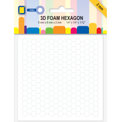 Двойнолепящи хексагони - 6 х 6 х 2 мм. - 246 бр.