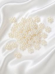 Бели перли за декорации - 20 бр.