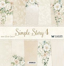 Дизайнерскa хартия - Simple Story 4 - 5 листа