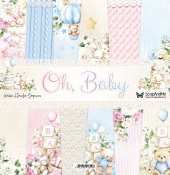 Комплект дизайнерска хартия - Oh Baby - 6 лист