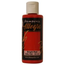 Акрилна боя Stamperia Allegro - Bright red - 60 мл.