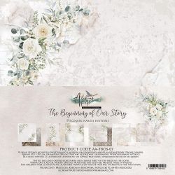 Комплект дизайнерска хартия - The Beginning of Our Story - 6 двустранни листа