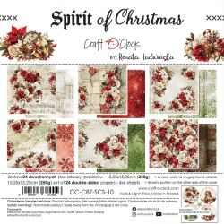 Комплект дизайнерска хартия - Spirit Of Christmas - 24 листа