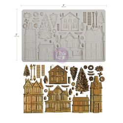 Силиконов молд - Winter Town - 12,7 x 25,40 см