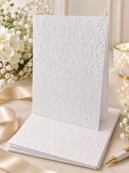 Релефни Заготовки за картички - ROMA White - 14 бр.