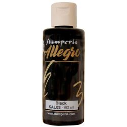 Акрилна боя Stamperia Allegro - Black - 60 мл.