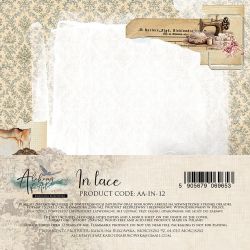 Комплект дизайнерска хартия - In Lace 15.00 x 15.00 см - 24 двустранни листа