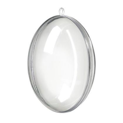 Прозрачна Акрилна Топка Медальон от Две Части 9 см