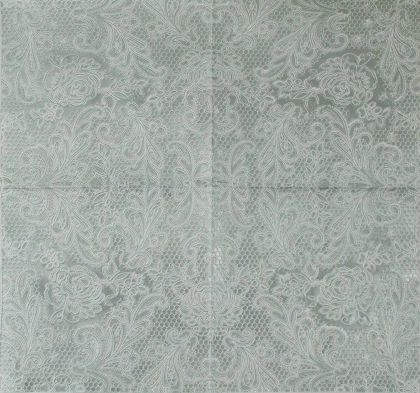 Салфетка Lace Royal Embossed Silver/White 007655