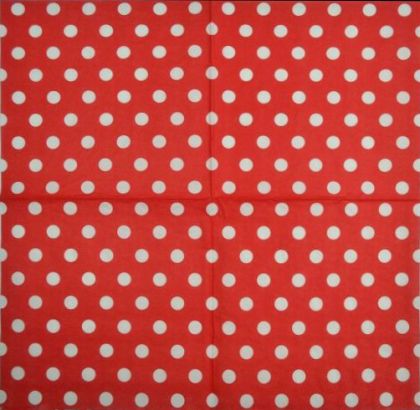 Салфетка - Red Polka Dots