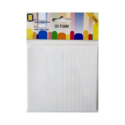 Двойнолепящи квадратчета - два размера- 94 бр