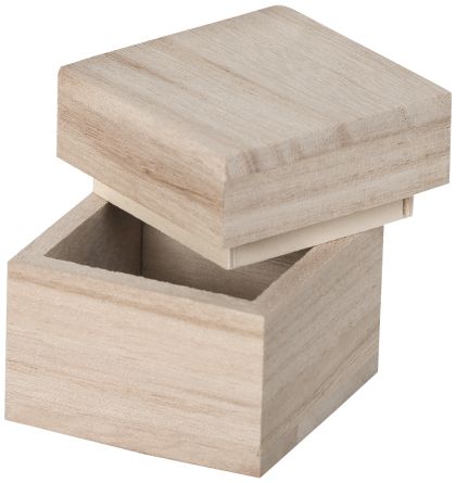 Дървена кутия мини - 5,00 х 5,00 х 5,00 см