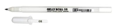 Гел химикал Gelly Roll SAKURA JAPAN - бял, 0.8мм
