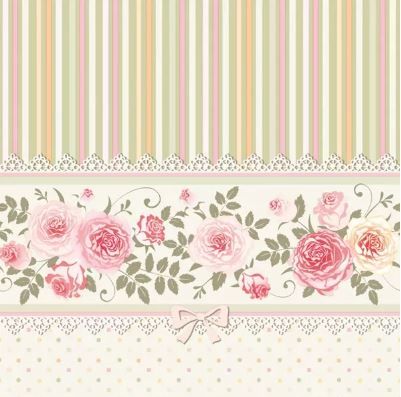 Салфетка English Roses and Stripes slog 032101