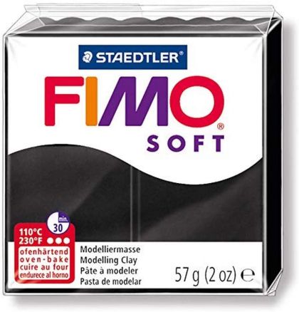 Полимерна глина Fimo Soft - Black - 57 гр.