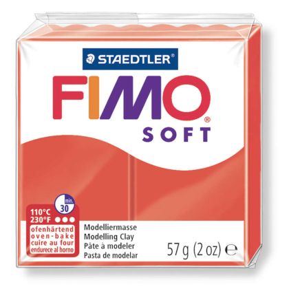 Полимерна глина Fimo Soft - Indian red - 57 гр.