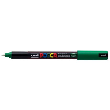Posca PC-1MR - Ултра тънък перманентен маркер - Зелен - 0,7 mm