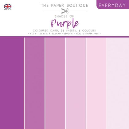 Комплект дизайнерска хартия - Shades Of - Purple - 36 листа