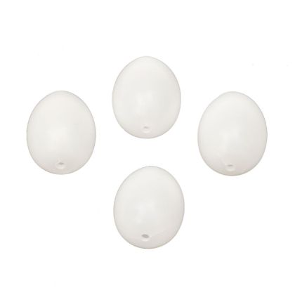 Пластмасово яйце  с една дупка - 6,00 х 4,50 см