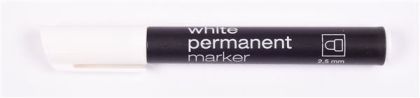 Перманентен маркер - Бял - 2.5мм.