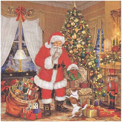 Салфетка Santa Claus Giving Presents SDGW 020301