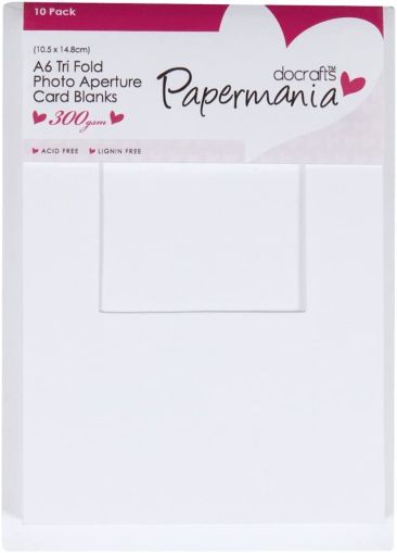 Комплект картички с пликове Бяло - 10,5 х 14,80 см - 10 бр