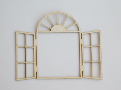 Eлементи за миниатюра - Отворен прозорец с арка