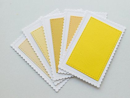Рамки с жълти основи -  10 елемента