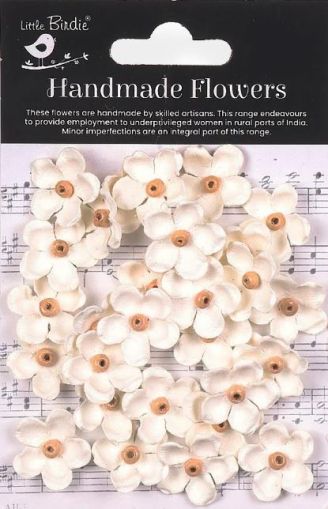 Цветенца от хартия - LITTLE BIRDIE - Ivory Pearl - 30 бр.