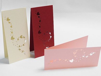 Заготовки за картички - Любовна мелодия - 3 бр.