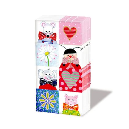 Салфетка 22 х 21.5см. Birhtday Quads 050791