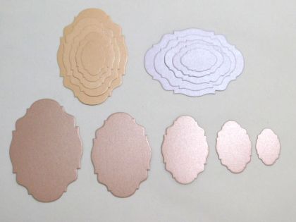 Рамки Перла - Пудра микс - 15 бр.