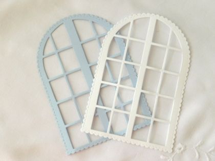 Прозорец - Светло синьо и Бяло - 2 бр.