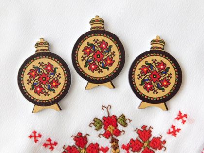 Бъклица - 3,7 х 2,70 см - 3 бр.