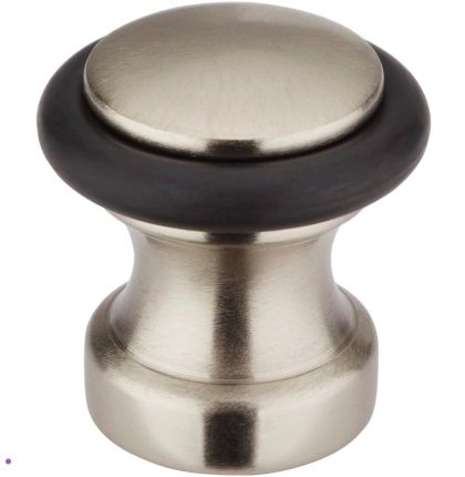 Стопер за врата, никелирана стомана - Ø 28 x 30 мм- 1 бр.