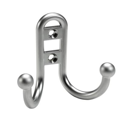 Закачалка Сребриста мат Двойна - 77 x 68 x 35 мм