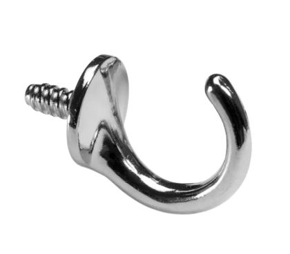 Закачалка - Кука Сребриста цинкова спав - 2 бр.