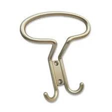 Закачалка - Сребриста матирана цинковса сплав- 102 х 120 х 30 мм