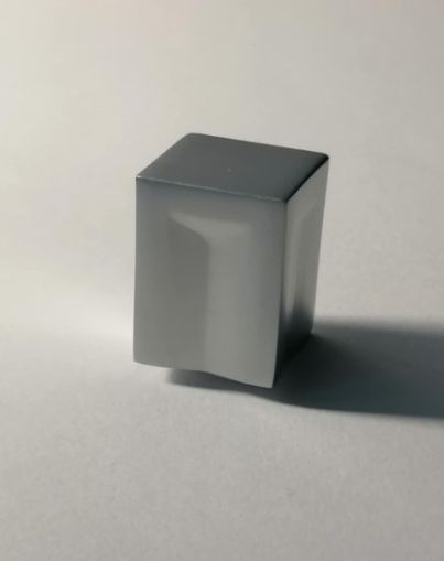 Дръжка - Сребристо сива цинкова сплав никелирана мат - 17 х17 х 24 мм