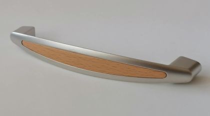 Дръжка - Сребристо цинкова сплав - 140 х 18 мм