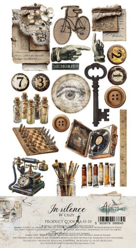 Комплект дизайнерска хартия - In Silence - 6 листа