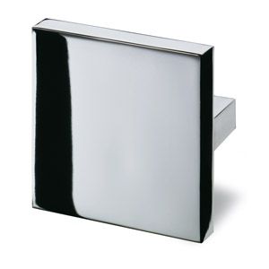 Дръжка - Сребристо сива цинкова сплав никелирана - 59 х 59 х 27 мм