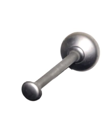 Закачалка - Сива мат алуминиева визия  цинкова сплав - 55 х 28 мм