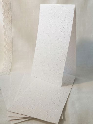 Релефни Заготовки за картички - ROMA White - 5 бр.