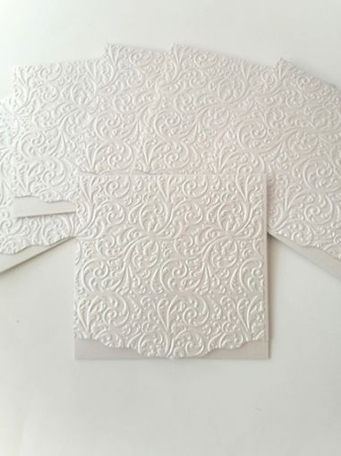 Перлени Релефни заготовки за картички - Light Crema - 1 бр.