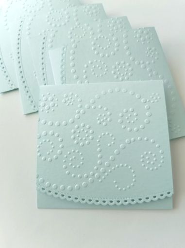 Перлени Релефни заготовки за картички - Aquamarine - 1 бр.