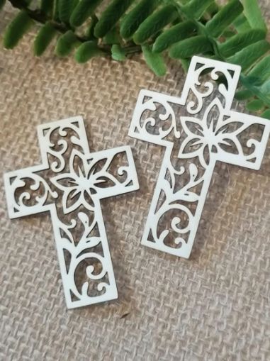 Кръст с флорални мотиви - 2 бр.